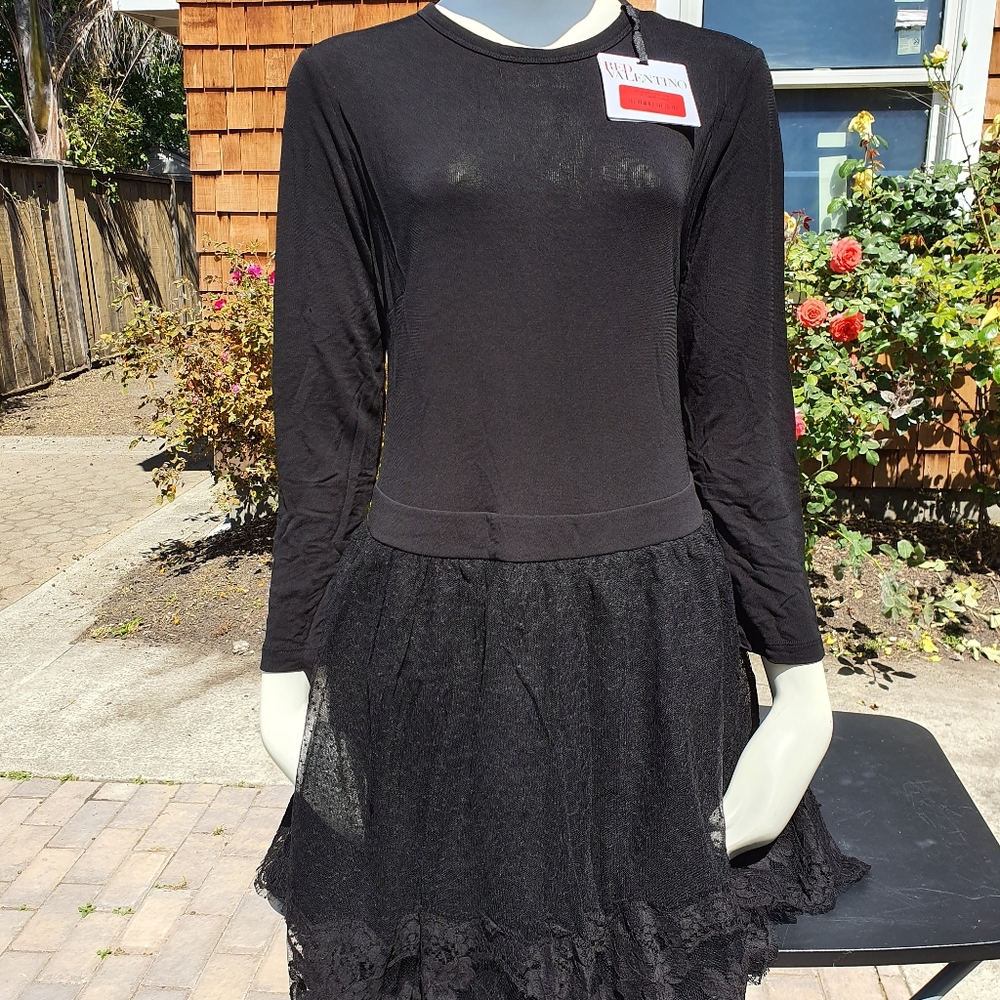 Black Lace Valentino Dress